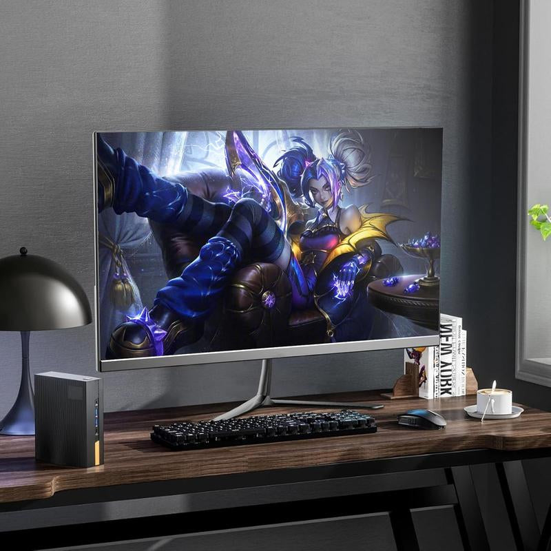 24.5 Inch IPS PC 200Hz Gaming Monitor, FHD 1080P Screen, 1Ms without Bezel, Freesync, 99% Srgb, 178 ° Angle View, Hdmi、Displayport, Compatible with Wall Mounting 75 * 75MM - Black