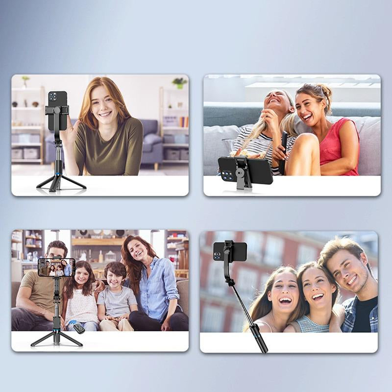Extendable Selfie Stick Tripod with Wireless Remote Tripod Stand, Portable, Lightweight, Compatible with Iphone 15 14 13 12 Pro Xs Max X 8Plus, Samsung Smartphone and More